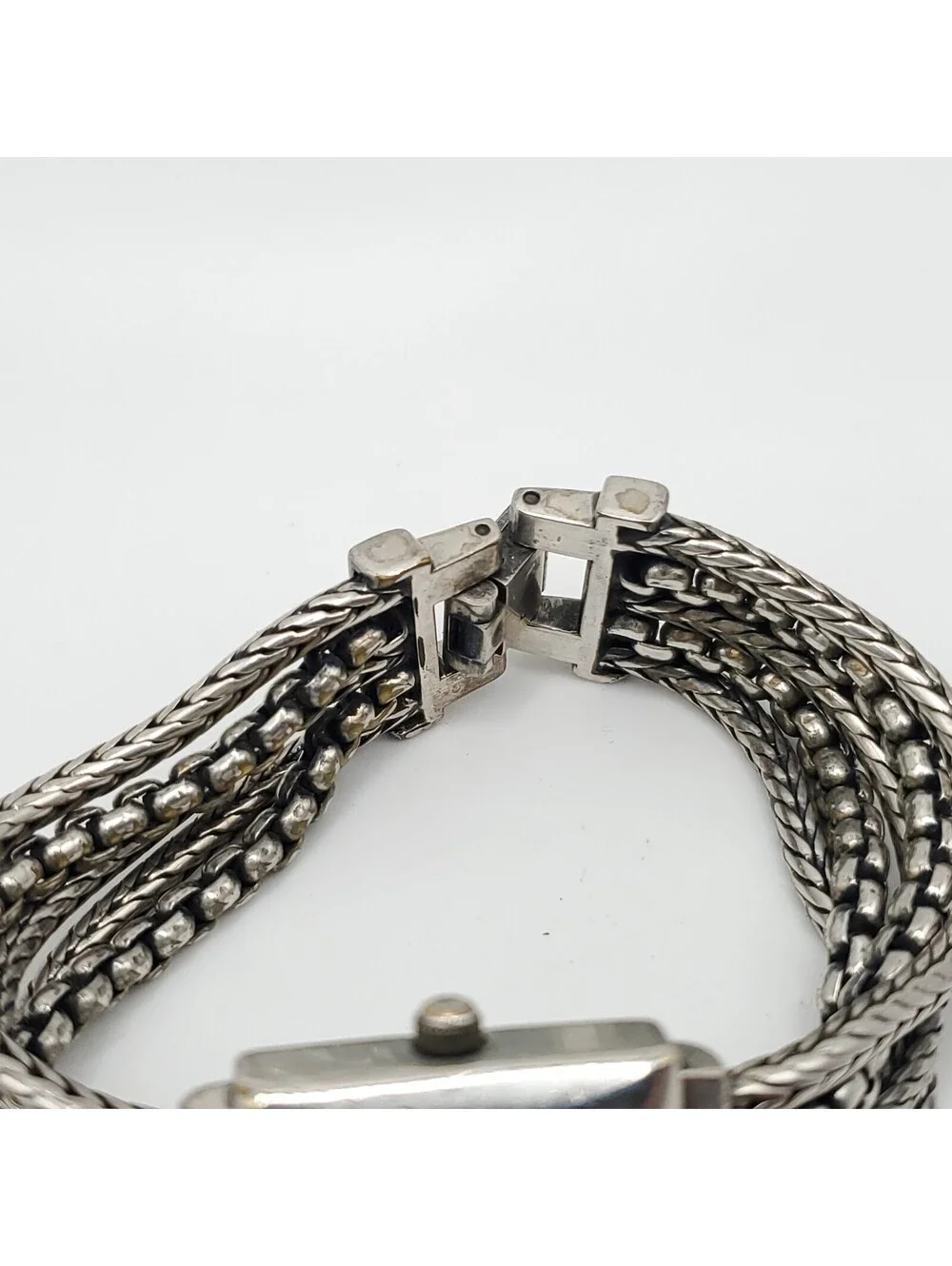 Chico's Quartz Chain Band Womens Watch 21mm Square New Battery